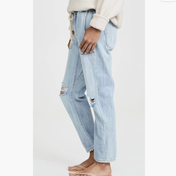 One Teaspoon Shabbies Drawstring Boyfriend Jeans size XS Hustler Color - Picture 4 of 11